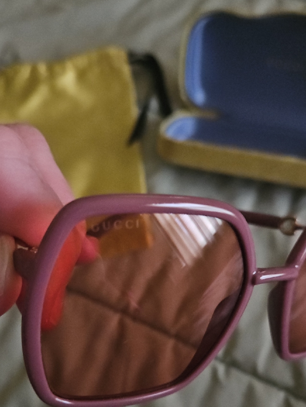 Gucci Sunglasses Pinkish Purple - Picture 7 of 10